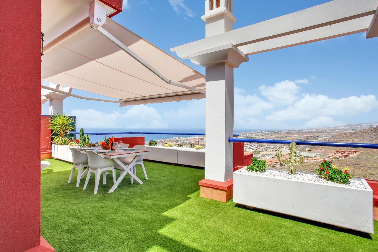 Wonderful View, Huge Terrace Solarium, Private Parking Apartment Costa Adeje  Exterior photo